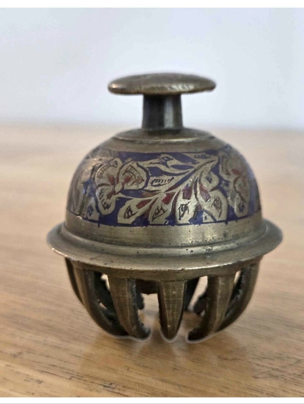 Vintage Brass Tibetian Elephant Claw Bell